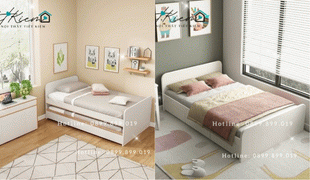 mẫu giường ngủ đẹp tối giản cho người độc thân