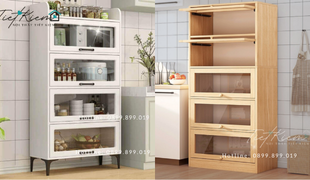 mẫu tủ bếp đẹp phong cách tối giản cho không gian hiện đại