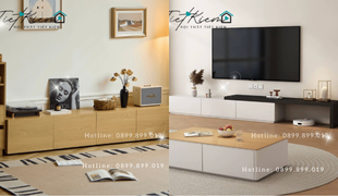 mẫu kệ tivi đẹp kiểu hiện đại: tạo điểm nhấn sang trọng