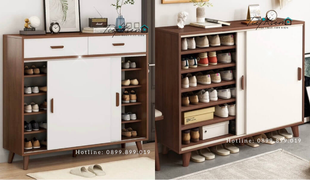 tủ giày cửa lùa bằng gỗ chất lượng: đầu tư bền vững cho tổ ấm