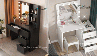bàn trang điểm ngăn chứa đồ: thiết kế hiện đại cho góc làm đẹp tối ưu