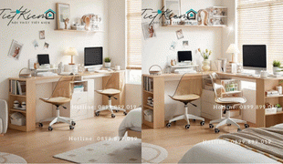 bàn học đôi hiện đại: lựa chọn thông minh cho lớp học