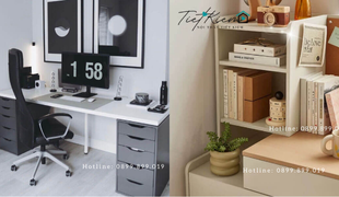 bàn làm việc 1m2 đa năng: sáng tạo không gian làm việc linh hoạt