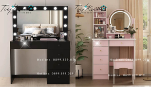 bàn trang điểm bằng gỗ: giải pháp tối ưu cho không gian nhỏ gọn