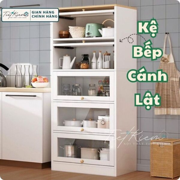 kệ nhà bếp có giúp sắp xếp đồ dùng gọn gàng & tiết kiệm không gian không?