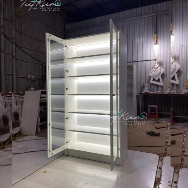 tủ kiếng trưng bày có đèn baby three n70 - bb0016