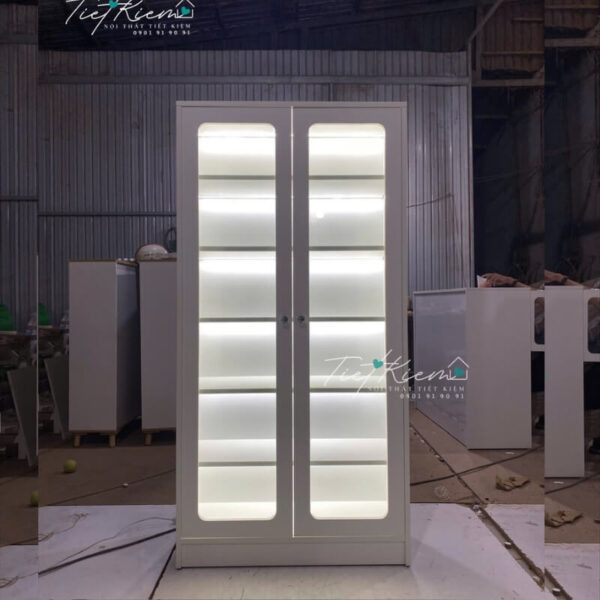 tủ kiếng trưng bày có đèn baby three n70 - bb0016