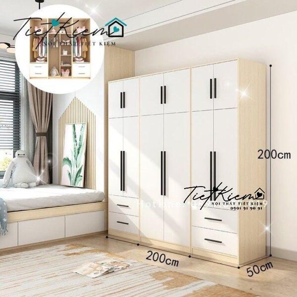 Mẫu Tủ Quần Áo Gỗ MDF Đẹp & Giá Rẻ Nhất Hiện Nay 1 Mau-Tu-Quan-Ao-Go