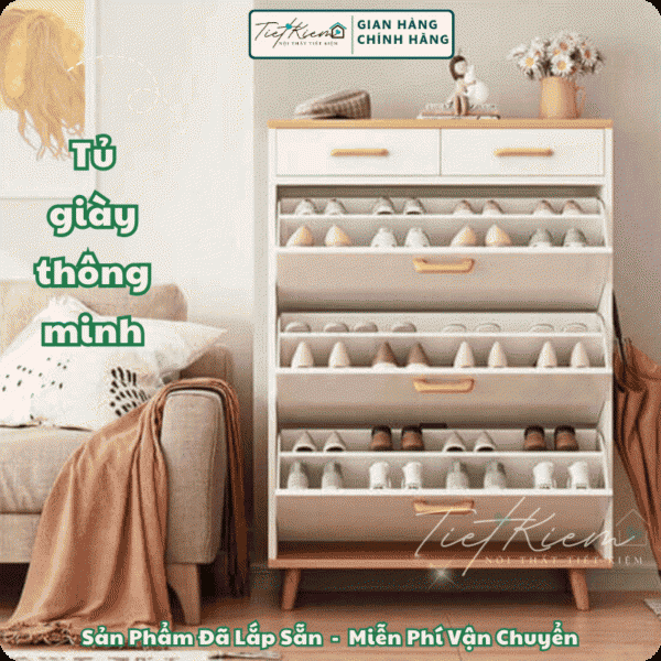 top 10 các mẫu tủ giày thông minh đẹp