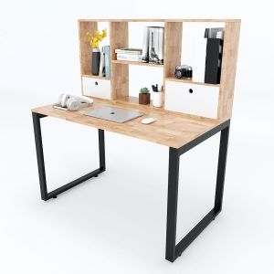 Bàn Học Chân Sắt Mặt Gỗ – Bền Đẹp Theo Năm Tháng 1 Ban-Hoc-Chan-Sat-Mat-Go