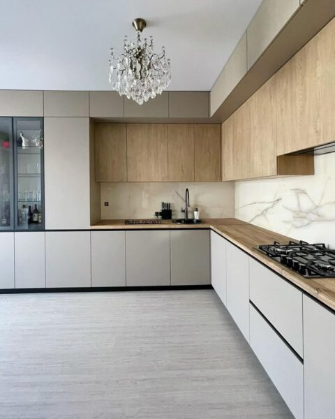 top mẫu tủ bếp đẹp cho nhà nhỏ – gọn gàng, tối ưu không gian