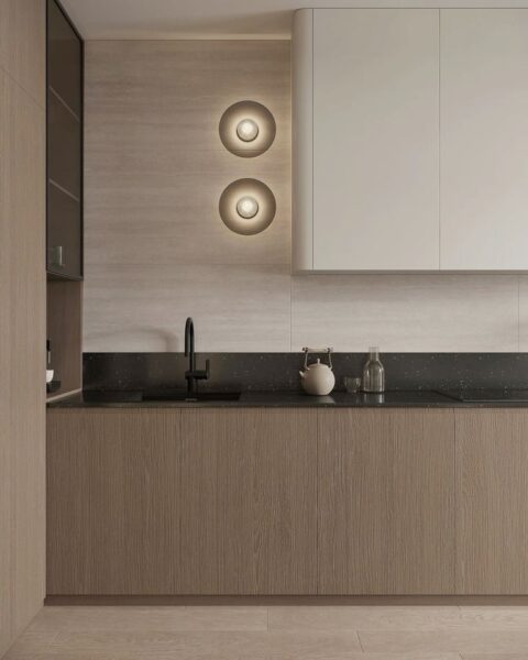 Cách Phối Màu Tủ Bếp Đẹp Chuẩn Thẩm Mỹ – Sang Trọng Mà Không Lòe Loẹt 2 Phoi-Mau-Tu-Bep-Dep