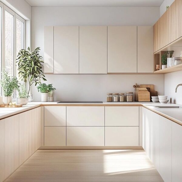 thi công tủ bếp cho căn hộ nhỏ – mẹo tối ưu không gian hiệu quả