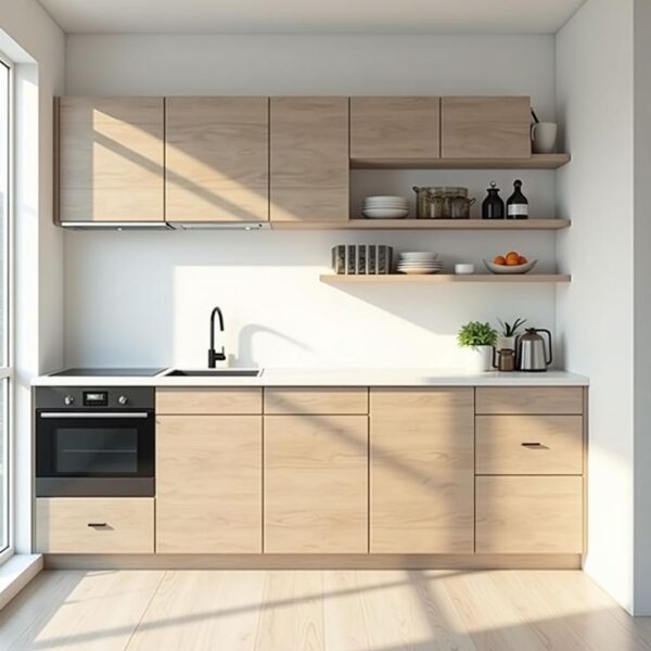 Thi Công Tủ Bếp Cho Căn Hộ Nhỏ – Mẹo Tối Ưu Không Gian Hiệu Quả 1 Thi-Cong-Tu-Bep-Cho-Can-Ho-Nho