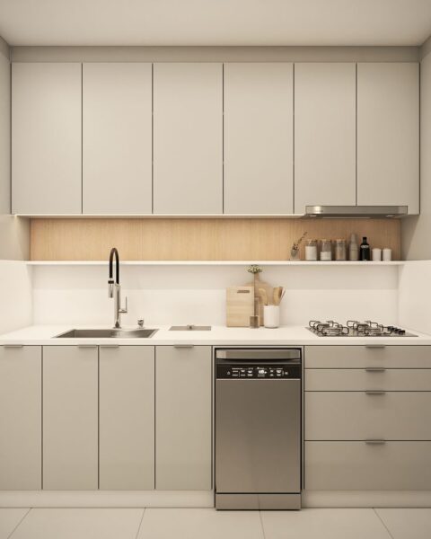 Tủ Bếp Đẹp Cho Căn Hộ Chung Cư – Gọn Gàng, Hiện Đại, Dễ Vệ Sinh 1 Tu-Bep-Dep-Cho-Can-Ho-Chung-Cu