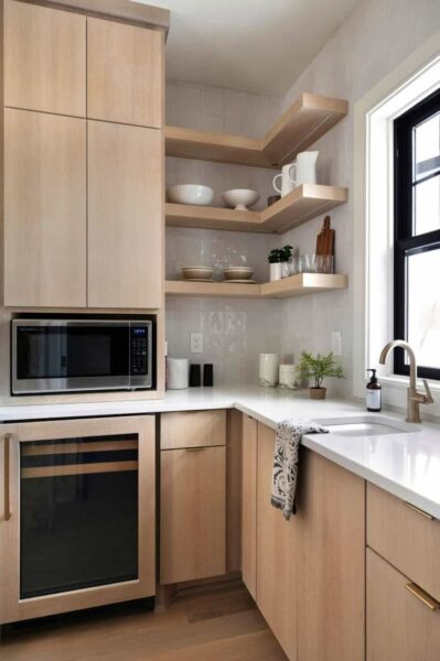 tủ bếp đẹp phong cách japandi – tối giản, ấm cúng, dễ ứng dụng