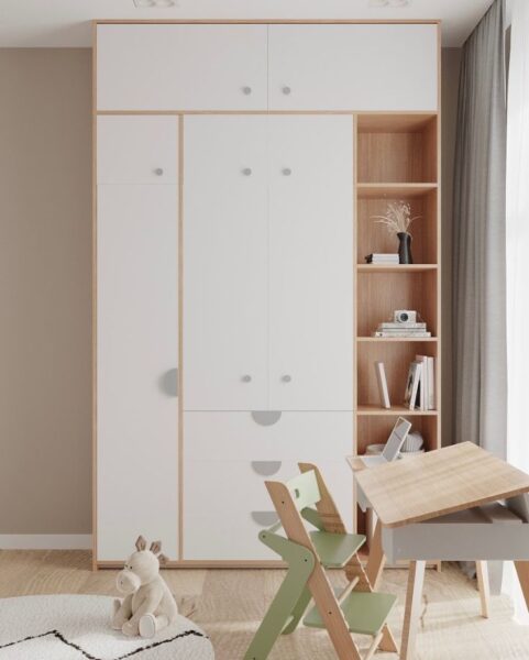 Mẫu Tủ Gỗ Cho Bé Gái – Đáng Yêu, Đa Năng, Dễ Phối Nội Thất 4 Tu-Go-Cho-Be-Gai