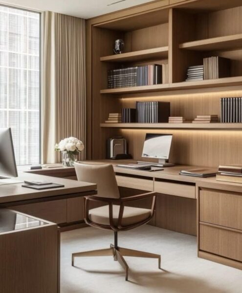 Bàn Làm Việc Gỗ Công Nghiệp Nhỏ Gọn – Tiết Kiệm Mà Vẫn Rất Bền Đẹp 1 Ban-Lam-Viec-Go-Cong-Nghiep-Nho