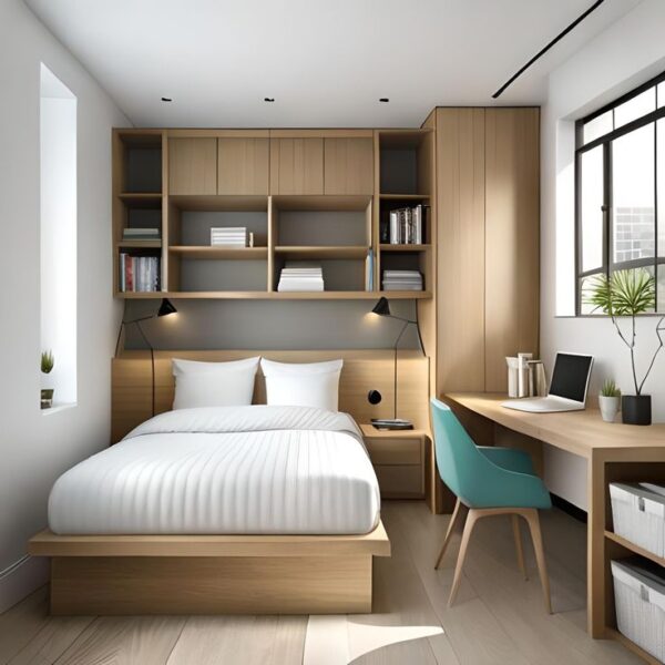 Bàn Làm Việc Kết Hợp Kệ Sách – Tối Ưu Không Gian Và Lưu Trữ Tiện Lợi 4 Ban-Lam-Viec-Ket-Hop-Ke-Sach