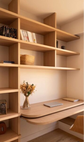 Cách Bố Trí Bàn Làm Việc Trong Phòng Ngủ – Đẹp, Gọn, Không Phá Phong Thủy 1 Bo-Tri-Ban-Lam-Viec-Trong-Phong-Ngu