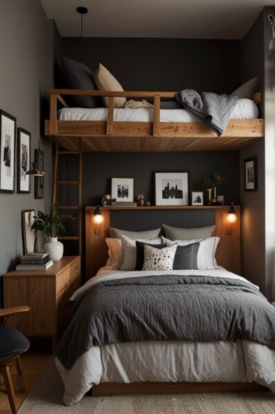 Mẹo Bố Trí Nội Thất Phòng Ngủ Nhỏ Hiện Đại – Tối Ưu Từng Mét Vuông 2 Bo-Tri-Noi-That-Phong-Ngu-Nho-Hien-Dai