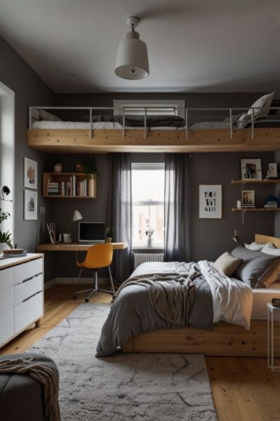 Mẹo Bố Trí Nội Thất Phòng Ngủ Nhỏ Hiện Đại – Tối Ưu Từng Mét Vuông 3 Bo-Tri-Noi-That-Phong-Ngu-Nho-Hien-Dai