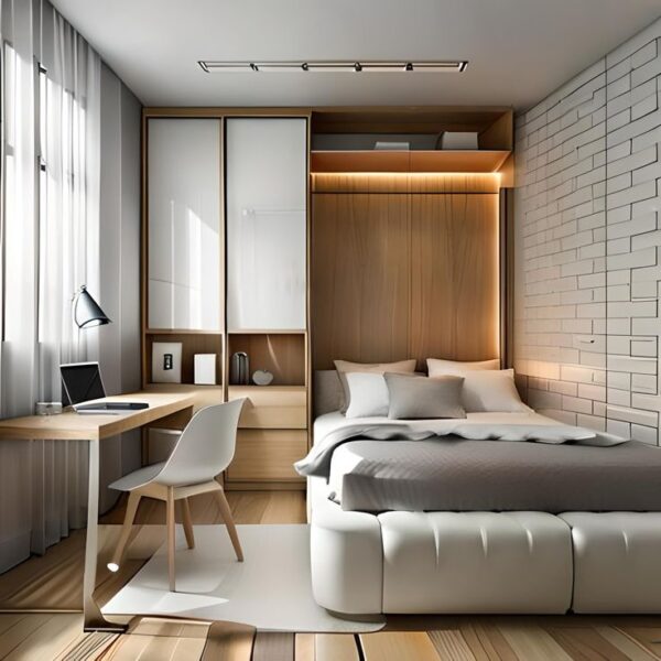 Chọn Màu Nội Thất Cho Phòng Ngủ Nhỏ – Mẹo Tạo Cảm Giác Rộng Hơn 3 Chon-Mau-Noi-That-Cho-Phong-Ngu-Nho