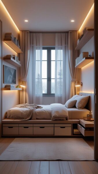 Mẫu Giường Ngủ Hộc Kéo Cho Vợ Chồng – Tối Ưu Không Gian Và Đồ Đạc 3 Giuong-Ngu-Hoc-Keo-Cho-Vo-Chong