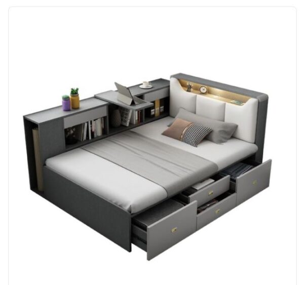 Mẫu Giường Ngủ Thông Minh Có Ngăn Kéo – Đa Năng Cho Nhà Nhỏ 2 Giuong-Ngu-Thong-Minh-Co-Ngan-Keo