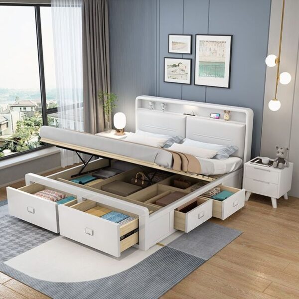 Mẫu Giường Ngủ Thông Minh Có Ngăn Kéo – Đa Năng Cho Nhà Nhỏ 1 Giuong-Ngu-Thong-Minh-Co-Ngan-Keo