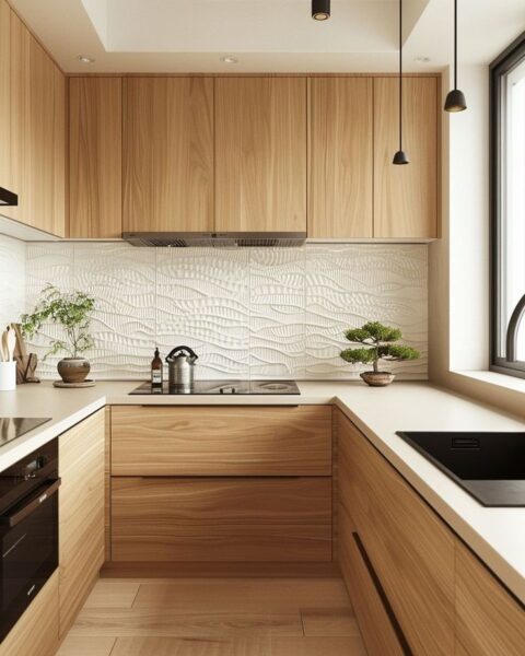 kích thước chuẩn khi đóng tủ bếp chữ u – tránh bị vướng hay hẹp lối đi