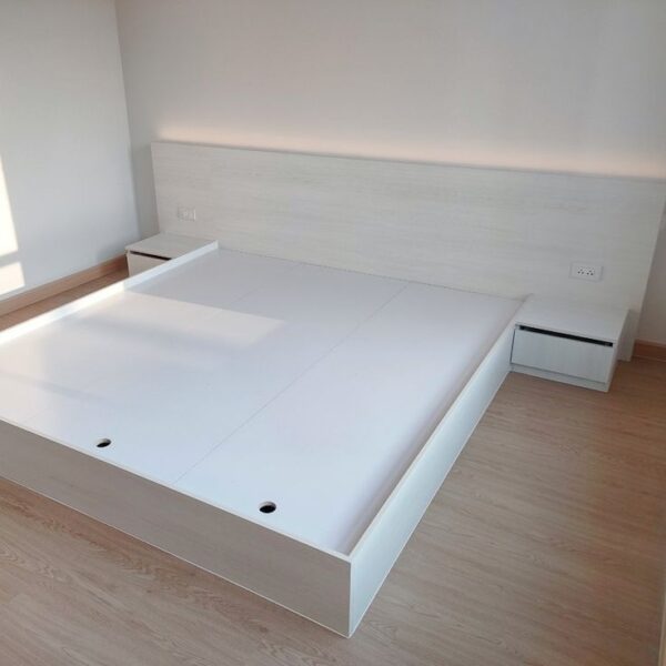 mẫu giường gỗ công nghiệp có ngăn kéo – đẹp, bền, giá hợp lý
