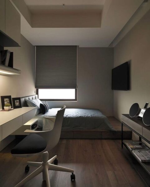 Các Mẫu Phòng Ngủ Hiện Đại Nhỏ Gọn – Thiết Kế Đẹp, Dễ Ứng Dụng Trong Chung Cư 1 Mau-Phong-Ngu-Hien-Dai-Nho-Gon