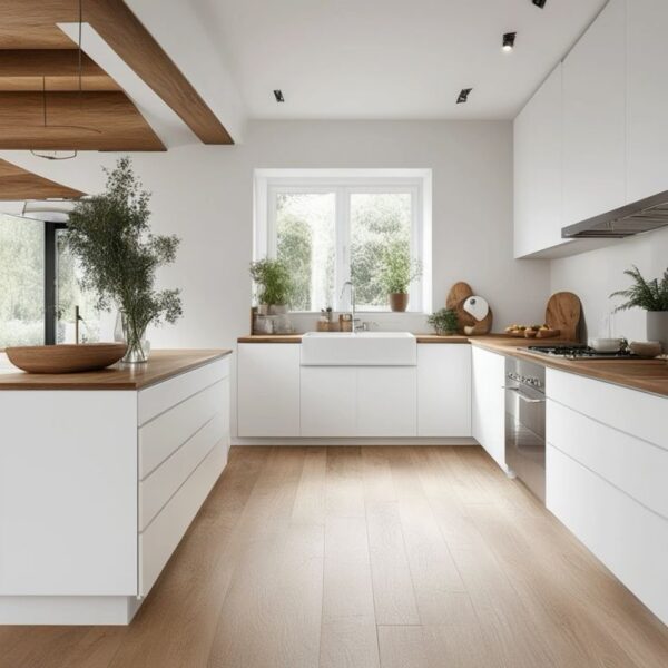 Mẫu Tủ Bếp Chữ U Cho Biệt Thự – Không Gian Rộng Nhưng Vẫn Phải Tinh Tế 3 Mau-Tu-Bep-Chu-U-Cho-Biet-Thu