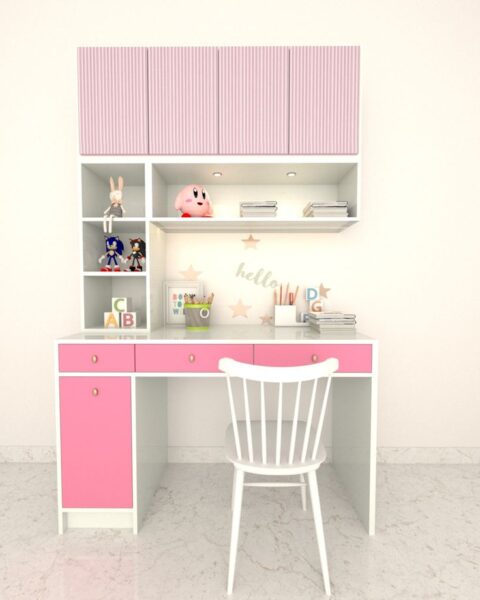 Bàn Học Màu Hồng Pastel – Thiết Kế Dành Riêng Cho Bé Gái Lớp 2 4 Ban-Hoc-Mau-Hong-Pastel