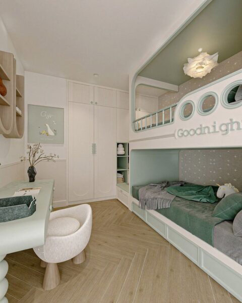 Giường Tầng Trẻ Em – Tối Ưu Không Gian Và Tăng Tính Gắn Kết 1 Giuong-Tang-Tre-Em