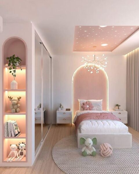 Gợi Ý Phòng Ngủ Cho Bé Gái – Màu Sắc Dễ Thương, Nội Thất Dịu Nhẹ 3 Goi-Y-Phong-Ngu-Cho-Be-Gai