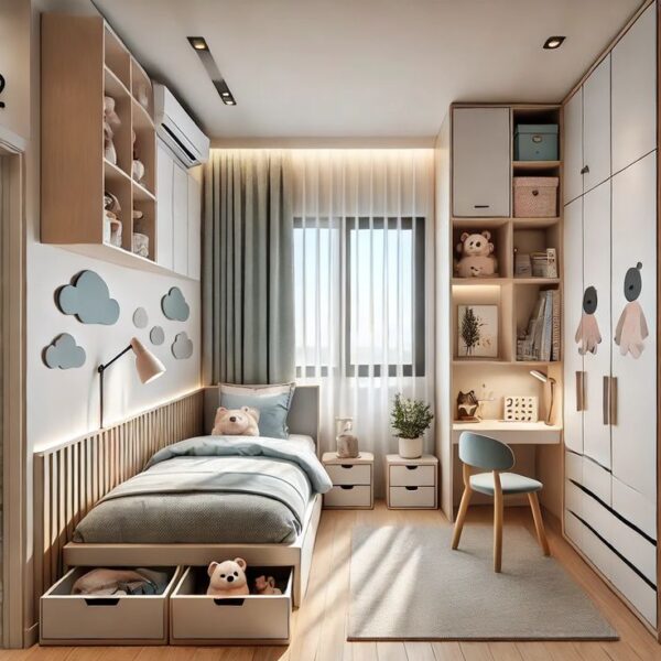 Mẫu Nội Thất Phòng Ngủ Trẻ Em Phong Cách Hiện Đại – Đơn Giản Mà Bắt Mắt 1 Mau-Noi-That-Phong-Ngu-Tre-Em-Phong-Cach