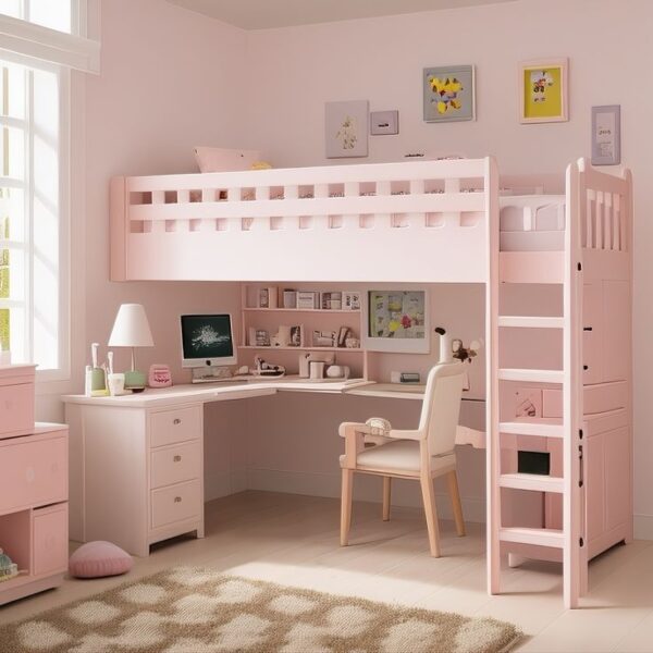 Thiết Kế Nội Thất Phong Cách Công Chúa – Ước Mơ Của Mọi Bé Gái 4 Noi-That-Phong-Cach-Cong-Chua