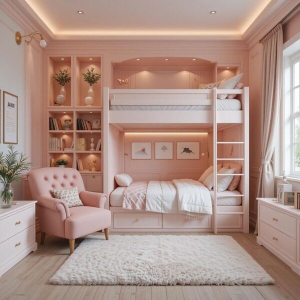 Thiết Kế Nội Thất Phong Cách Công Chúa – Ước Mơ Của Mọi Bé Gái 1 Noi-That-Phong-Cach-Cong-Chua