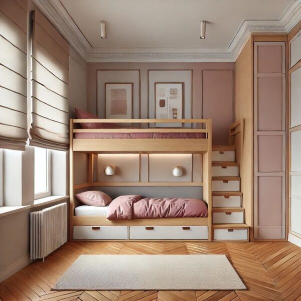 Nội Thất Phòng Ngủ Nhỏ Gọn Cho Bé Gái – Gọn Gàng, Dễ Bố Trí 4 Noi-That-Phong-Ngu-Nho-Gon-Cho-Be-Gai