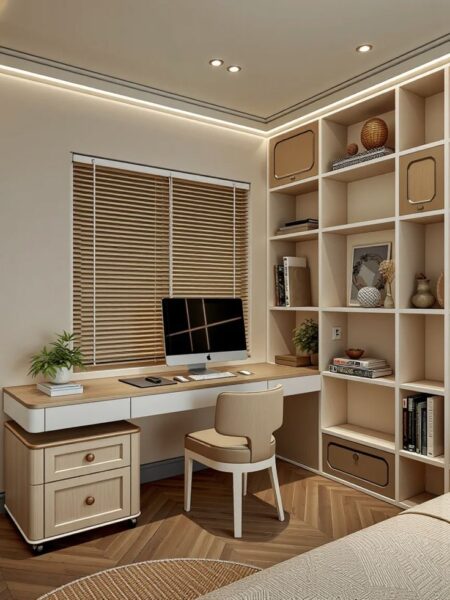 Phòng Ngủ Tích Hợp Bàn Học – Hướng Dẫn Bố Trí Khoa Học Cho Bé 1 Phong-Ngu-Tich-Hop-Ban-Hoc