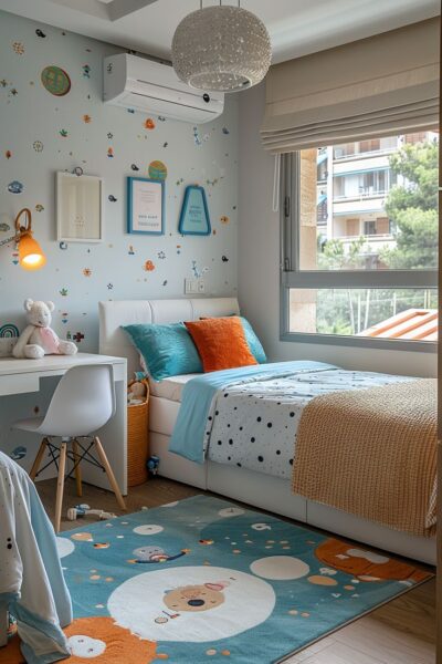 Thiết Kế Nội Thất Phòng Ngủ Cho Bé Trai – Mạnh Mẽ, Hiện Đại, Dễ Dọn Dẹp 1 Thiet-Ke-Noi-That-Phong-Ngu-Cho-Be-Trai