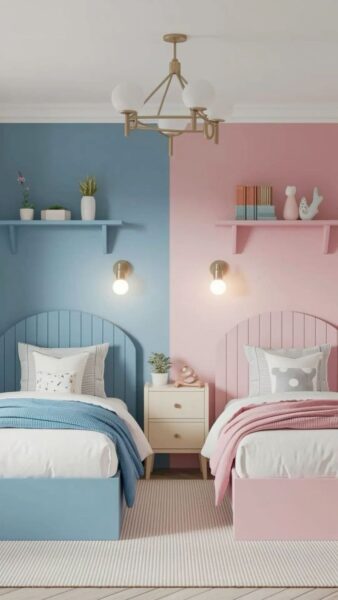 Cách Thiết Kế Phòng Chung Cho 2 Bé – Vẫn Riêng Tư, Vẫn Thẩm Mỹ 1 Thiet-Ke-Phong-Chung-Cho-2-Be