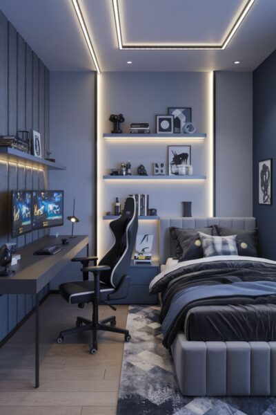 Thiết Kế Phòng Ngủ Cho Bé Trai – Mạnh Mẽ, Năng Động, Dễ Dọn Dẹp 1 Thiet-Ke-Phong-Ngu-Cho-Be-Trai