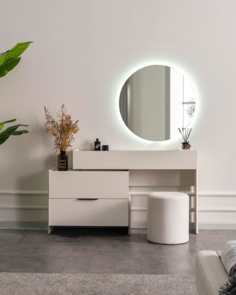 Bàn trang điểm gỗ trắng 1m2 – rộng rãi, tiện lợi cho phái đẹp 1 Ban-Trang-diem-Go-Trang-1m2