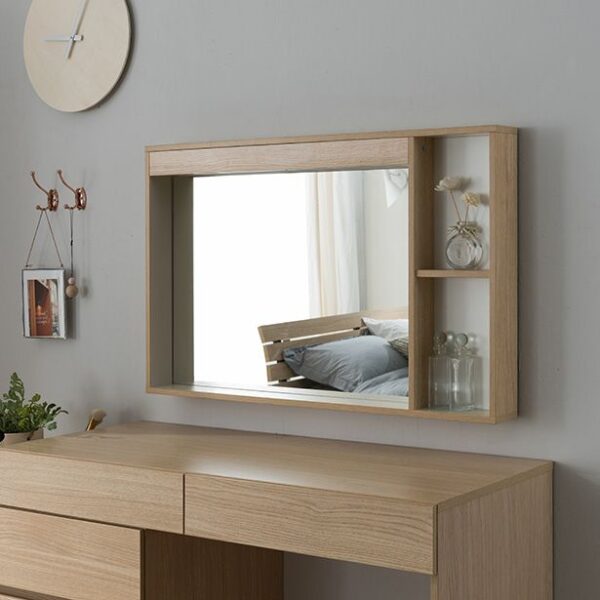 Bàn trang điểm gỗ trắng mini – phù hợp căn hộ nhỏ 1 Ban-Trang-diem-Go-Trang-Mini