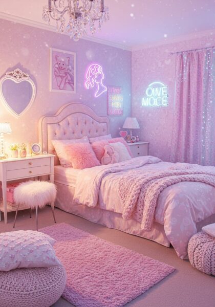 Decor phòng ngủ bé gái dễ thương 3 Decor-Phong-Ngu-Be-Gai