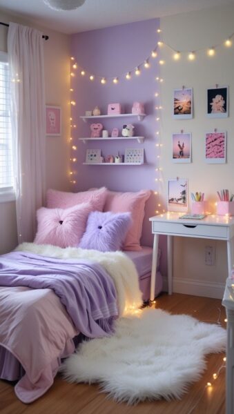 Decor phòng ngủ bé gái dễ thương 1 Decor-Phong-Ngu-Be-Gai