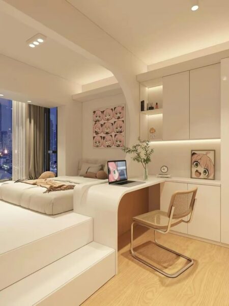 Decor phòng ngủ nhỏ 10m gọn gàng, xinh xắn bất ngờ 1 Decor-Phong-Ngu-Nho-10m-Gon